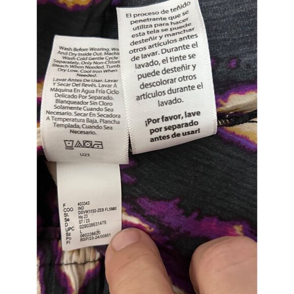 Sofia Jeans by Sofia Vergara Multi-colored Drape Knot Top NWT LARGE - Picture 15 of 16